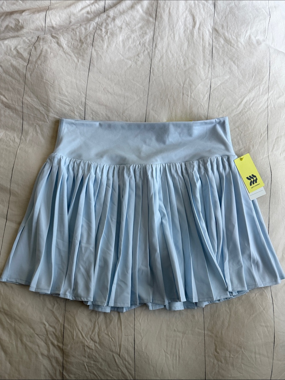 all in motion Light Blue Pleated Mini Skirt